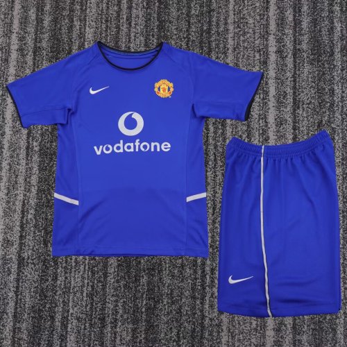 2002-2003 Man Utd Third Retro Kids Soccer Jersey