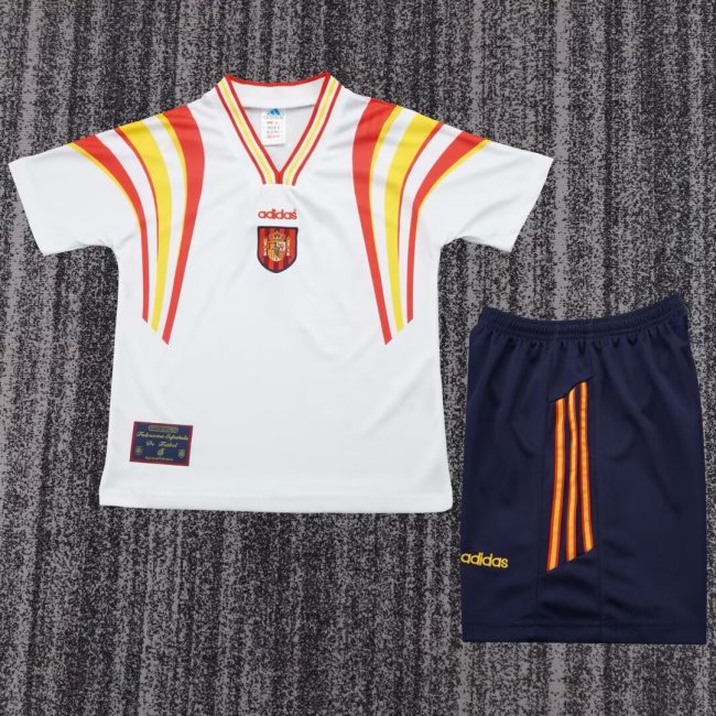 1996 Spain Third Retro Kids Soccer Jersey