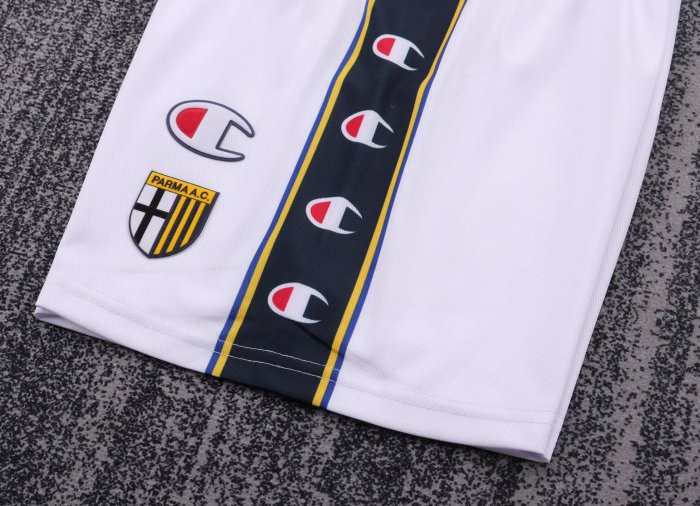 2002-2003 Parma Home Retro Kids Soccer Jersey