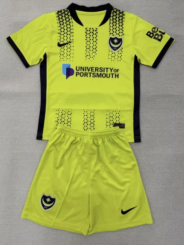 25-26 Portsmouth Third Kids Soccer Jersey