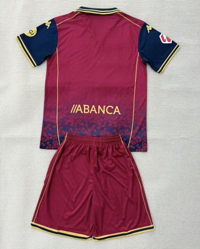 25-26 La Coruna Away Kids Soccer Jersey