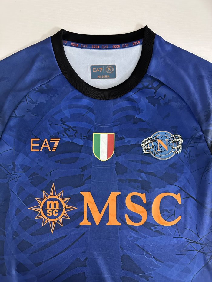 25-26 Napoli Blue All Saints' Day Fans Soccer Jersey