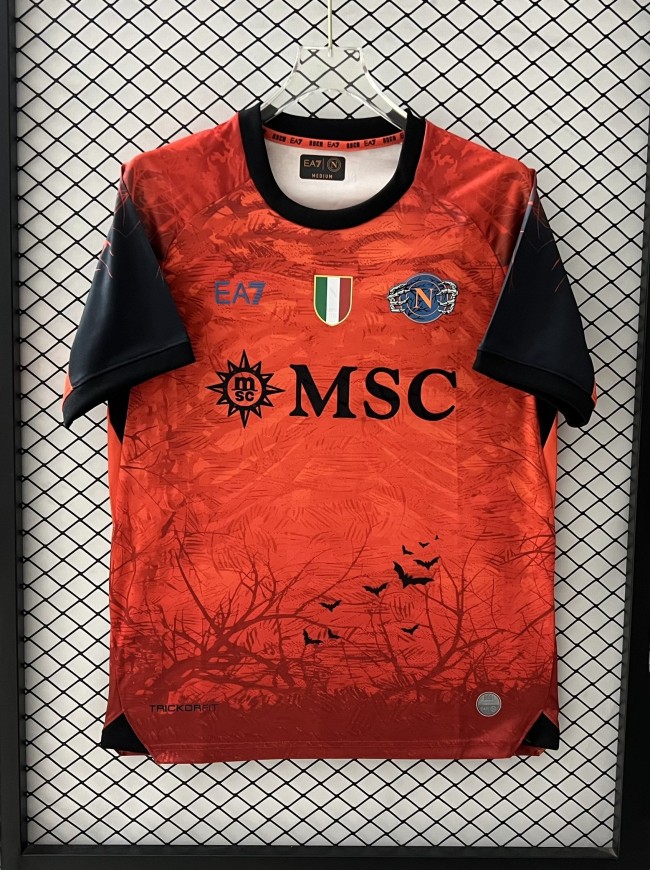 25-26 Napoli Orange All Saints' Day Fans Soccer Jersey