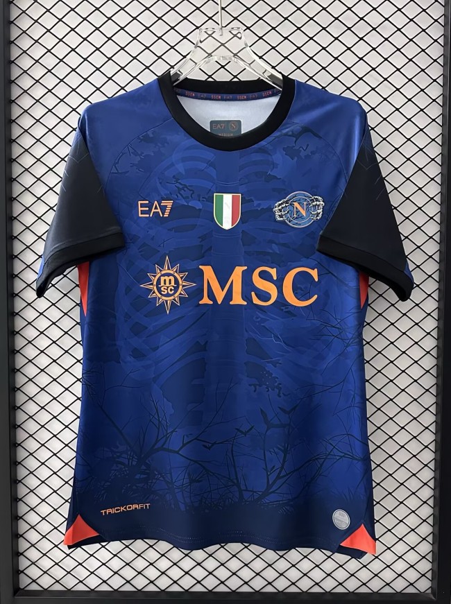 25-26 Napoli Blue All Saints' Day Fans Soccer Jersey