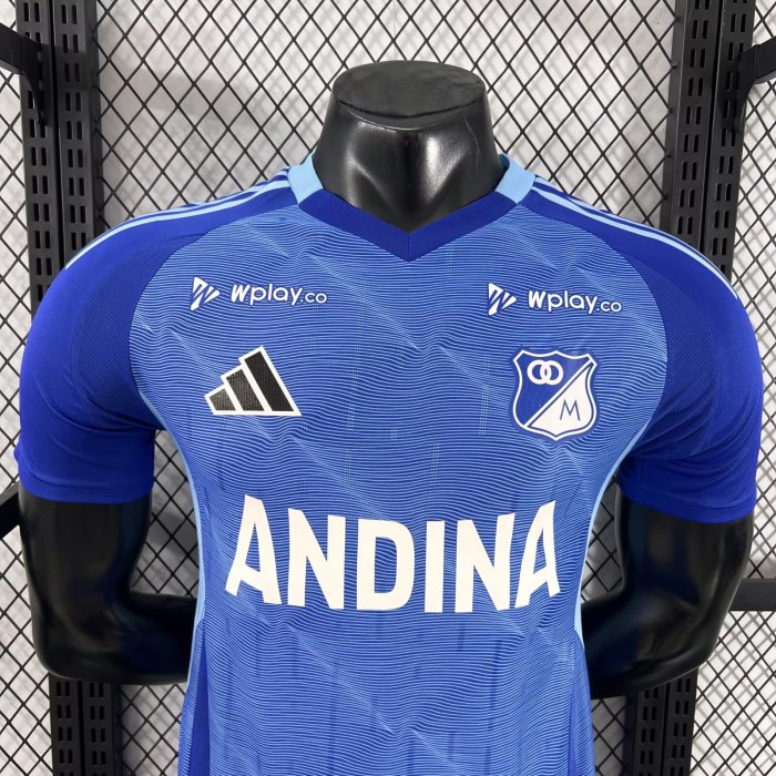 25-26 Millonarios Fútbol Home Player Version Soccer Jersey