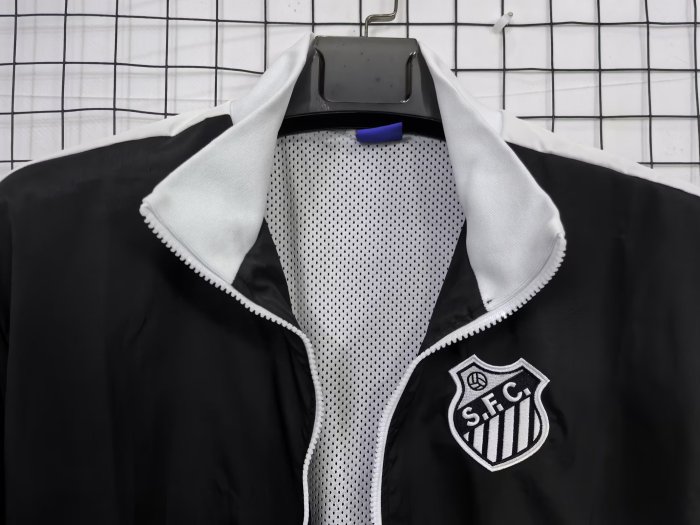 25-26 Santos FC Black Windbreaker