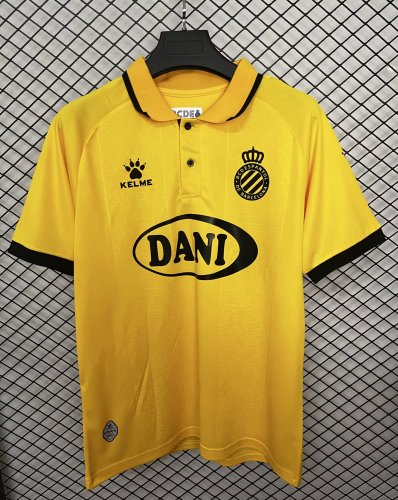 25-26 Espanyol Yellow 125th Anniversary Edition Fans Soccer Jersey