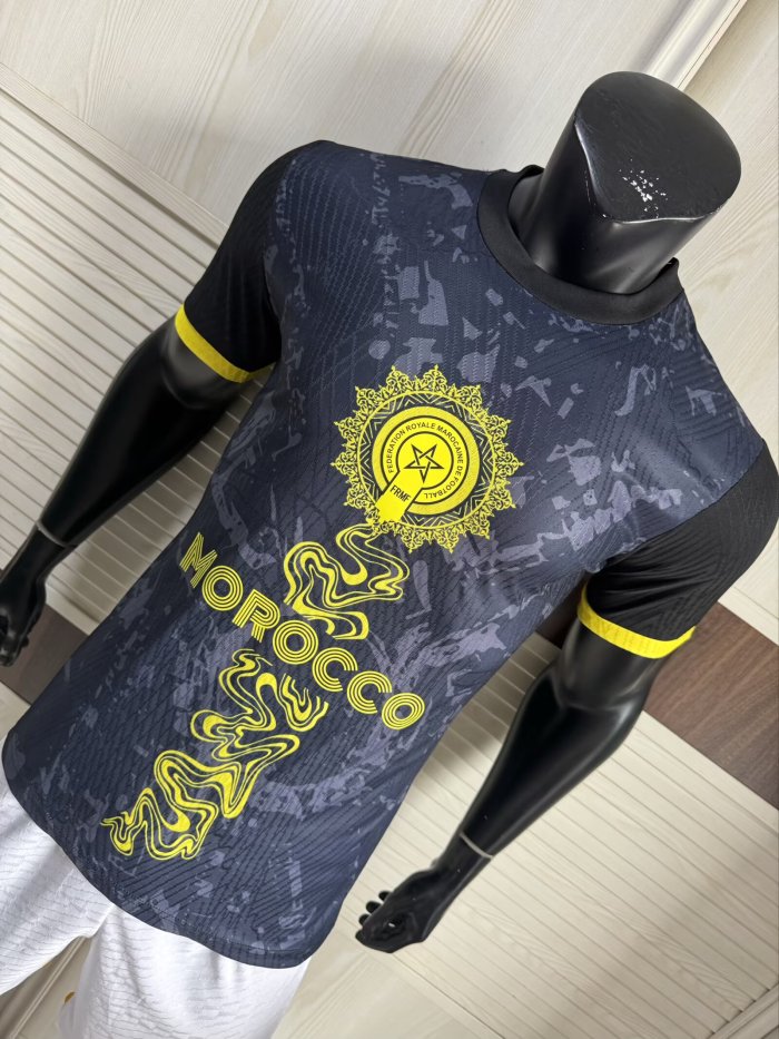 25-26 Morocco Black Special Edition Player Version Soccer Jersey