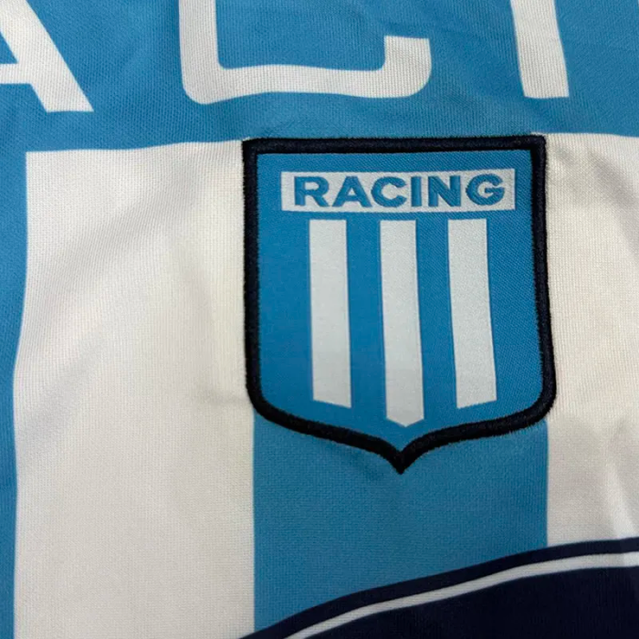 2001-2002 Racing Club Home Retro Soccer Jersey