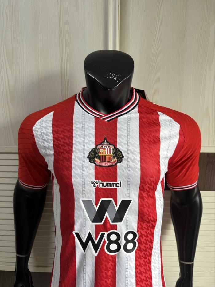 25-26 Sunderland Home Player Version Soccer Jersey