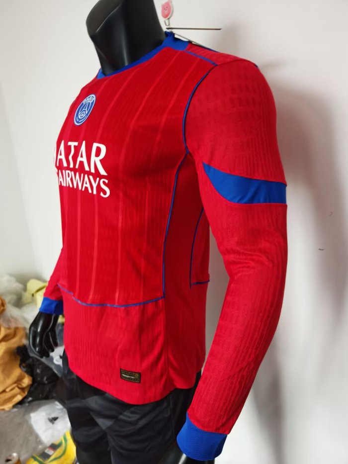 25-26 PSG Third Long Sleeve Player Version Soccer Jersey*长袖球员