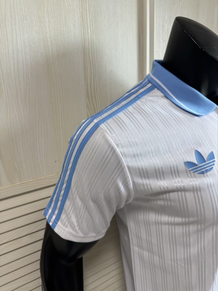 2025 AD Oasis Joint Edition #25 Light Blue Player Version Polo Short Sleeve