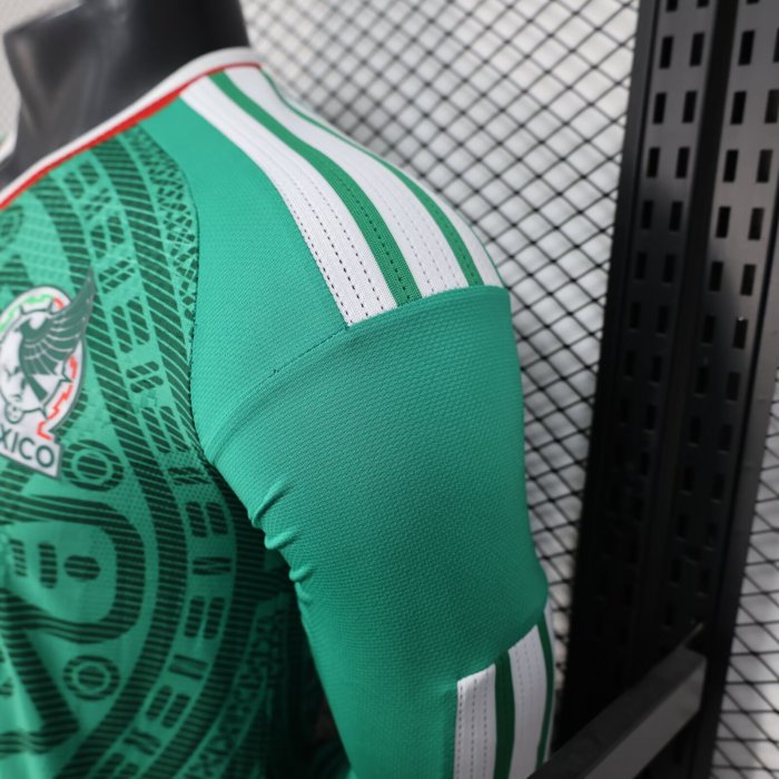 25-26 Mexico Home Long sleeves Player Version Soccer Jersey