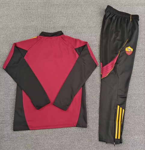 25-26 Roma High Quality Half Pull Tracksuit