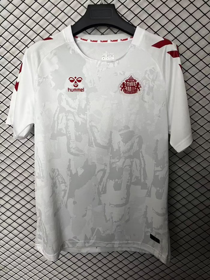25-26 Sunderland White Special Edition Fans Soccer Jersey