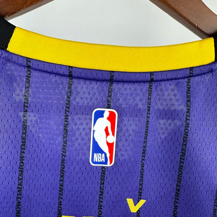20-21 Lakers DONCIC #77 Purple Top Quality Hot Pressing NBA Jersey(圆领)