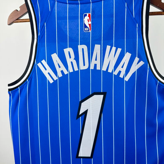 25-26 Magic HARDAWAY #1 Blue Top Quality Hot Pressing NBA Jersey(条纹)