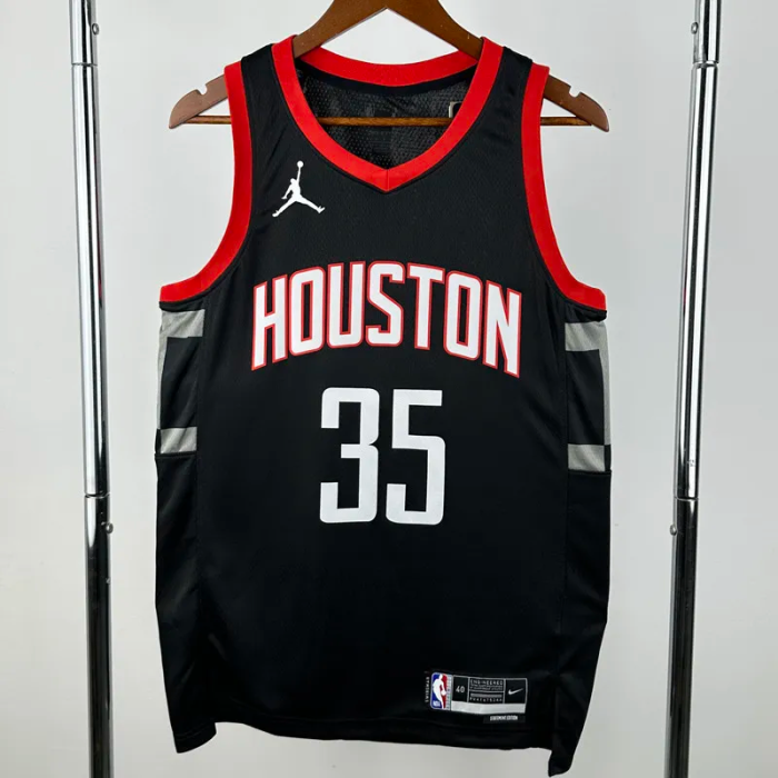 23-24 Rockets DURANT #35 Black Top Quality Hot Pressing NBA Jersey (Trapeze Edition)飞人版