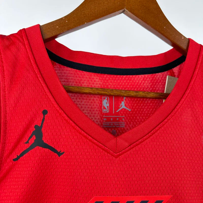 22-23 TRAIL BLAZERS AVDIJA #8 Red Top Quality Hot Pressing NBA Jersey (Trapeze Edition)飞人版
