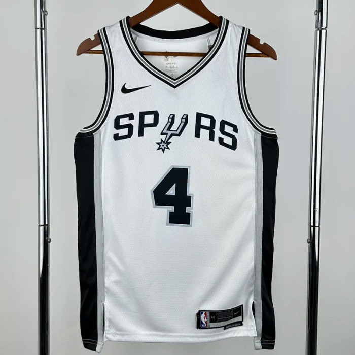 22-23 SA Spurs FOX #4 White Top Quality Hot Pressing NBA Jersey
