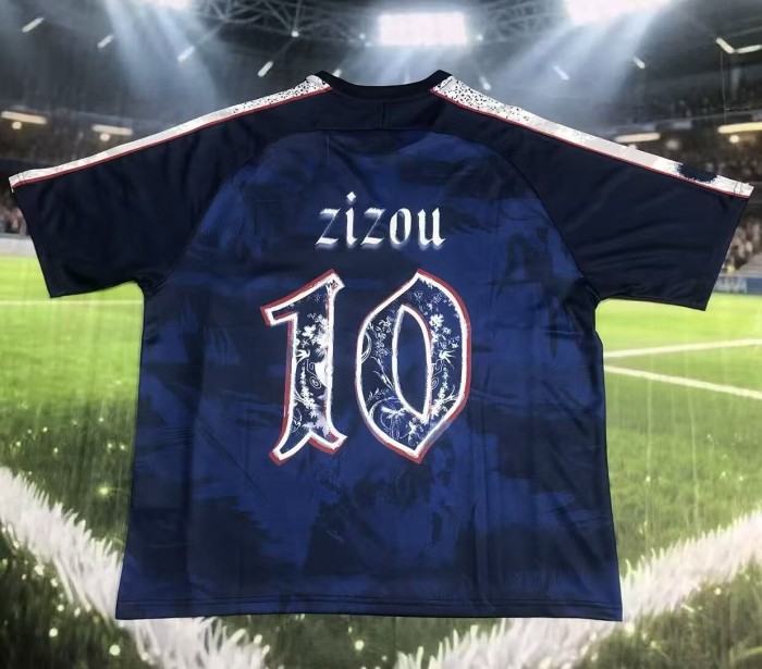 25-26 France ZIZOU #10 Commemorative Edition Fans Soccer Jersey