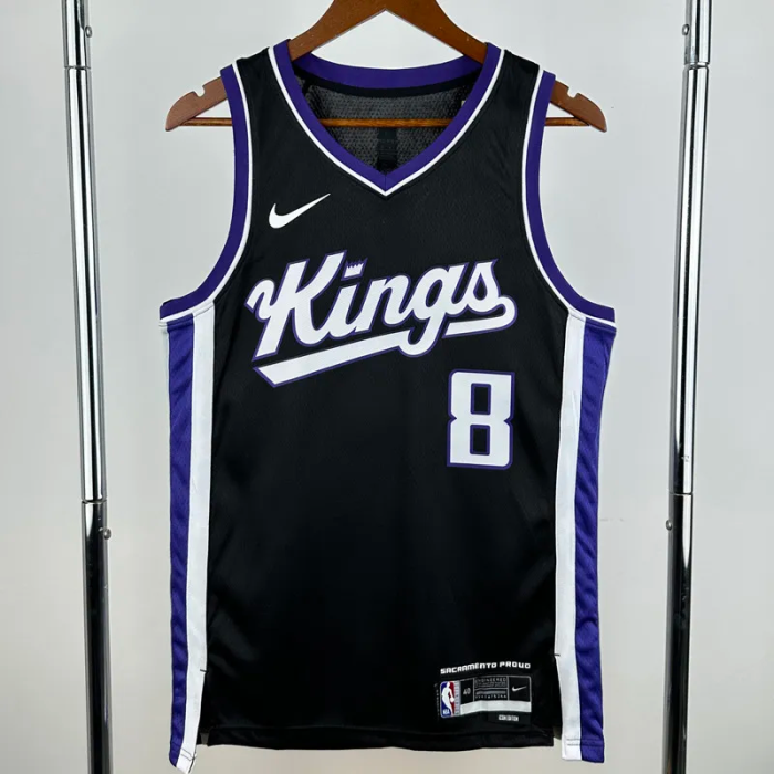23-24 Kings LAVINE #8 Black Top Quality Hot Pressing NBA Jersey