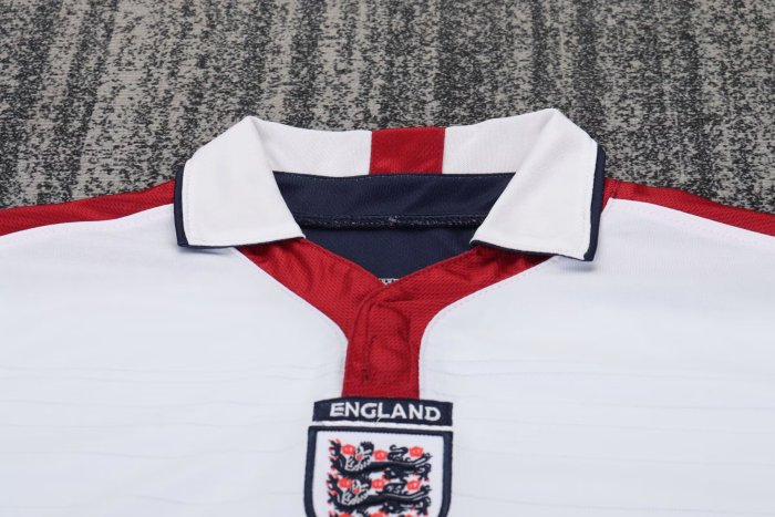 2004 England Home Kids Retro Soccer Jersey
