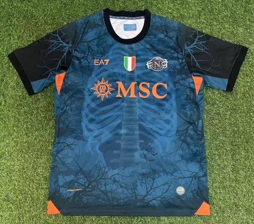 25-26 Napoli Blue All Saints' Day Fans Soccer Jersey