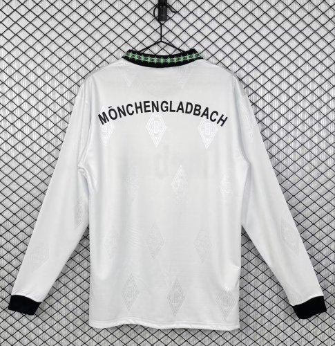 1995-1996 Monchengladbach Home Long Sleeve Retro Soccer Jersey