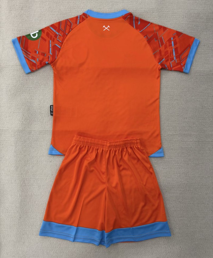 25-26 West Ham Orange GoalKeeper Adult Suit