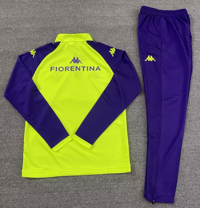 25-26 Fiorentina High Quality Half Pull Tracksuit