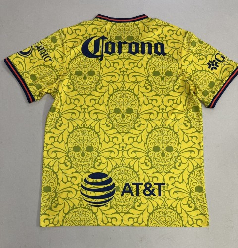25-26 Club America Yellow Day of the Dead Fans Soccer Jersey