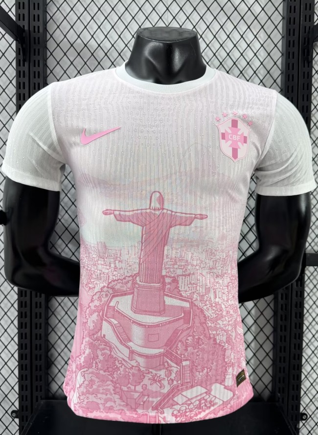 25-26 Brazil Pink Special Edition Player Version Soccer Jersey