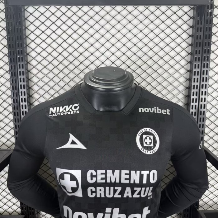 25-26 Cruz Azul Third Long Sleeve Player Version Soccer Jersey*长袖球员