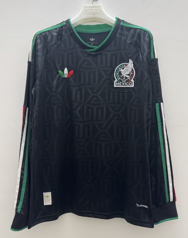 25-26 Mexico Black Special Edition Long sleeves Fans Soccer Jersey