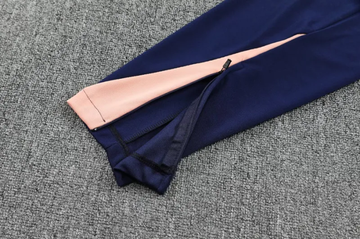 25-26 France High Quality Half Pull Tracksuit