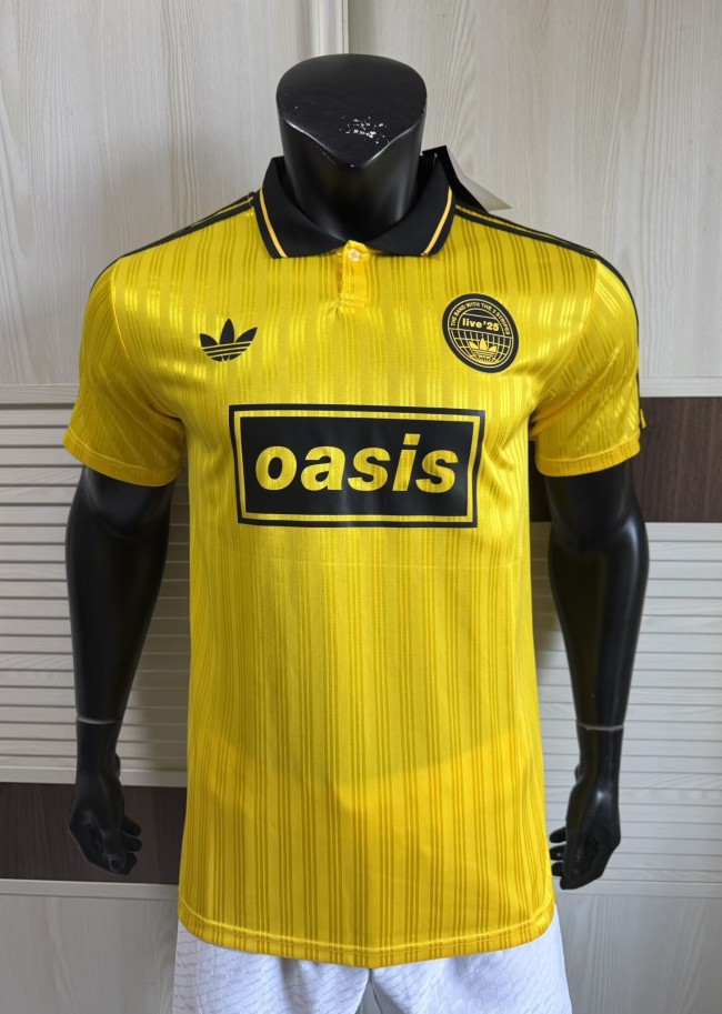 2025 AD Oasis Joint Edition #25 Yellow Player Version Polo Short Sleeve