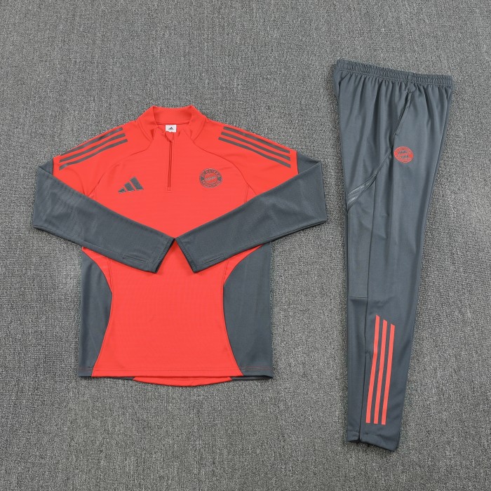 25-26 Bayern High Quality Half Pull Tracksuit