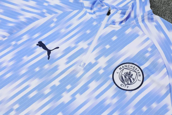 25-26 Man City High Quality Half Pull Tracksuit