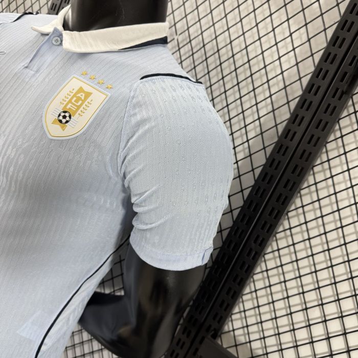 2026 World Cup Uruguay Home Player Version Soccer Jersey