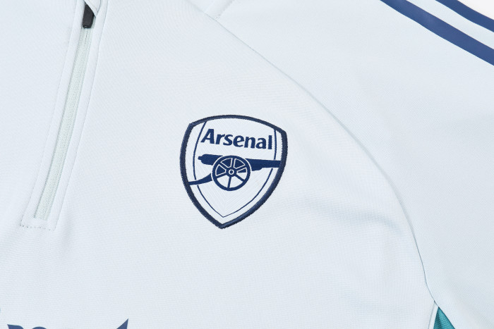 25-26 Arsenal High Quality Kids Half Pull Tracksuit