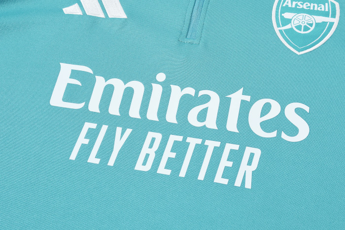 25-26 Arsenal High Quality Kids Half Pull Tracksuit