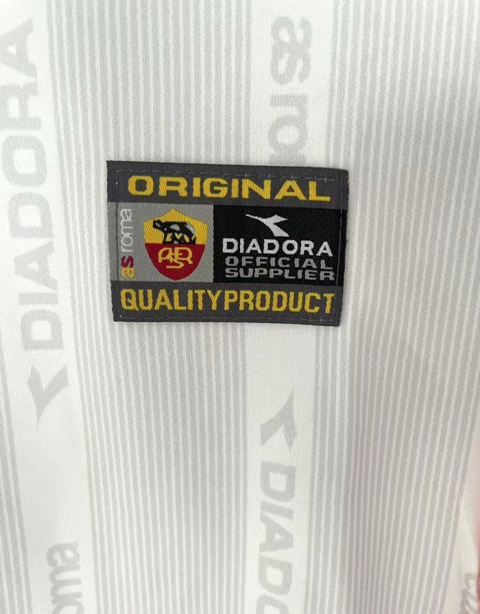 1999-2000 Roma Away Long Sleeve Retro Soccer Jersey