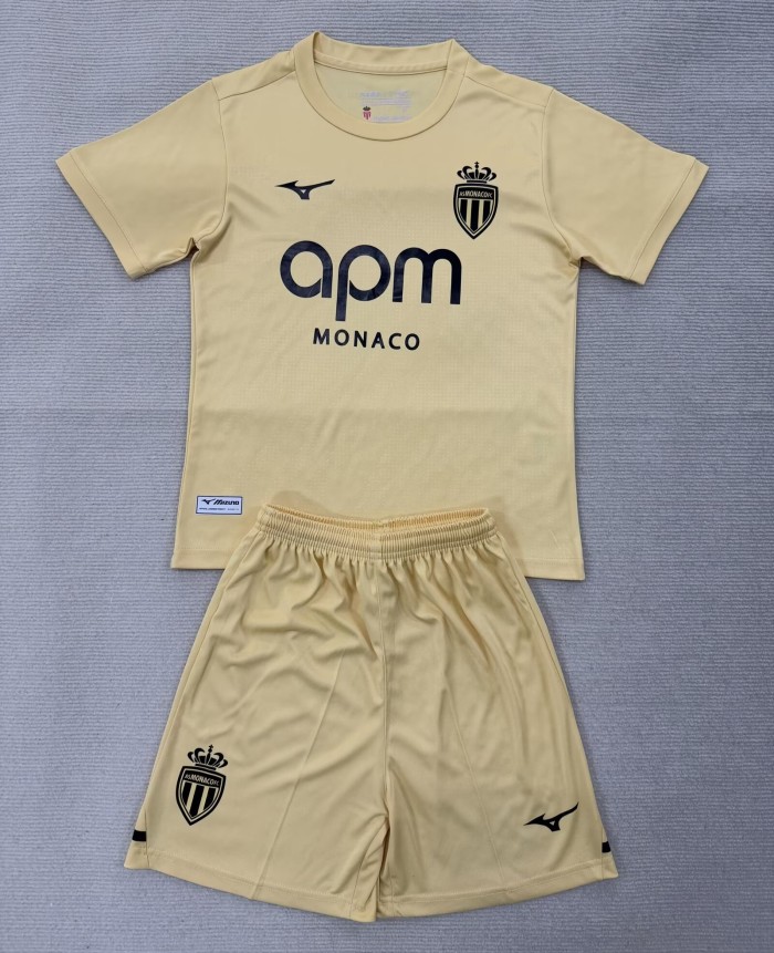 25-26 Monaco Third Kids Soccer Jersey