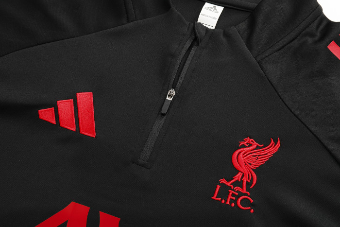 25-26 Liverpool High Quality Kids Half Pull Tracksuit