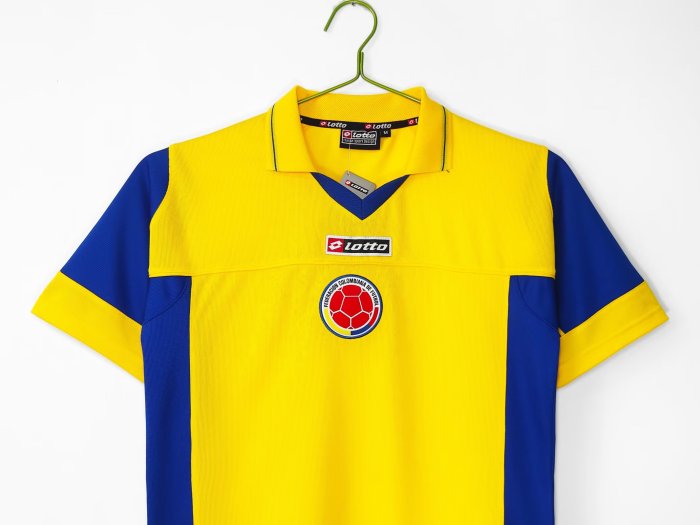 2003-2005 Colombia Home Retro Soccer Jersey