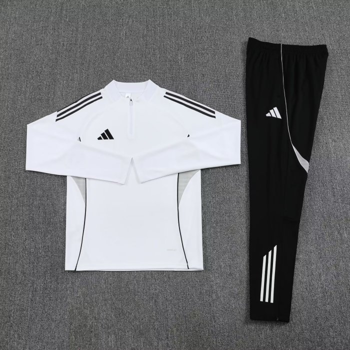 2025 AD White Half Pull Tracksuit