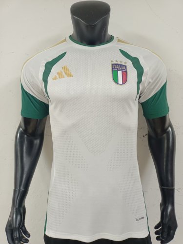 25-26 Italy White Green Player Version Training shirts