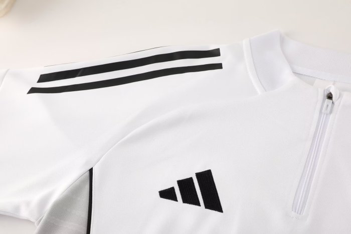2025 AD White Half Pull Tracksuit