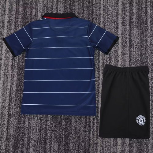 1999-2000 Man Utd Away Retro Kids Soccer Jersey